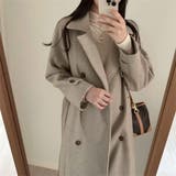 ベージュ | リボンロングメルトンジャケット | Ulysses