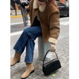 リバーシブル羊羔毛鹿の毛皮の綿毛ジャケット | Ulysses | 詳細画像6