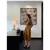 カラーコントラストの襟付きシングルブレストワンピース | Ulysses | 詳細画像3 