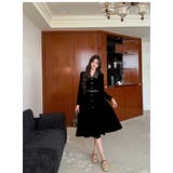 カラーコントラストの襟付きシングルブレストワンピース | Ulysses | 詳細画像7 