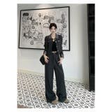 ショートシングルブレストジャケットワイドパンツセットアップ | Ulysses | 詳細画像6 