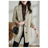 モカ | リボン襟付きメルトンジャケット | Ulysses