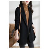 ブラック | リボン襟付きメルトンジャケット | Ulysses