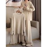 ニットサイドスリットトップスワイドパンツセットアップ | Ulysses | 詳細画像2 