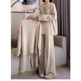 ニットサイドスリットトップスワイドパンツセットアップ | Ulysses | 詳細画像4 