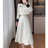 配色ショートジャケットスカートセットアップ | Ulysses | 詳細画像1