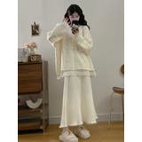 ベージュ | リボンVネックカーディガンジャケット | Ulysses