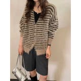 モカ | ボーダーカーディガンジャケット | Ulysses