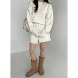 ニットクルーネックトップスショートパンツセットアップ | Ulysses | 詳細画像5 