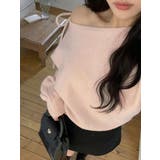 リボンオフショルダーニットトップス | Ulysses | 詳細画像5 