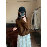 ブラウン | リボンニットトップス | Ulysses