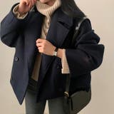 襟付きダブルブレストショートメルトンジャケット | Ulysses | 詳細画像10 