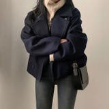 襟付きダブルブレストショートメルトンジャケット | Ulysses | 詳細画像11 