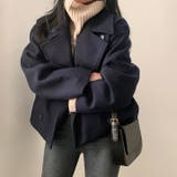 襟付きダブルブレストショートメルトンジャケット | Ulysses | 詳細画像12 