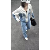 スウェット切り替えデニムトップスパンツセットアップ | Ulysses | 詳細画像1 