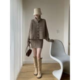 シングルブレストニットトップスショートスカートセットアップ | Ulysses | 詳細画像2 