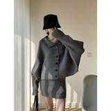 シングルブレストニットトップスショートスカートセットアップ | Ulysses | 詳細画像5 