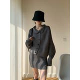 シングルブレストニットトップスショートスカートセットアップ | Ulysses | 詳細画像6 