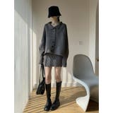 シングルブレストニットトップスショートスカートセットアップ | Ulysses | 詳細画像8 