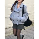 ライトブルー | メルトンダブルブレストショートジャケット | Ulysses