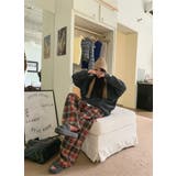 メルトンチェック柄ワイドパンツ | Ulysses | 詳細画像5 