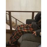 メルトンチェック柄ワイドパンツ | Ulysses | 詳細画像6 