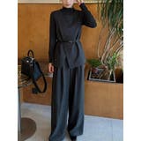 ベルト付きベストトップスワイドパンツセットアップ | Ulysses | 詳細画像7