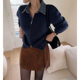 ネイビー | ダブルジップセータートップス | Ulysses