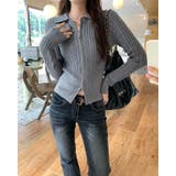 グレー | ダブルジップセータートップス | Ulysses