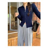 ネイビー | ダブルジップセータートップス | Ulysses