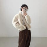 スタンドカラーショート羊羔毛ジャケット | Ulysses | 詳細画像3 