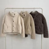 スタンドカラーショート羊羔毛ジャケット | Ulysses | 詳細画像10 