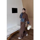 スウェット切り替えデニムトップスワイドパンツセットアップ | Ulysses | 詳細画像8 