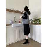 フード付きニット切り替えベスト | Ulysses | 詳細画像9