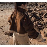 鹿の毛皮の綿毛ボアショートジャケット | Ulysses | 詳細画像1 