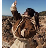 鹿の毛皮の綿毛ボアショートジャケット | Ulysses | 詳細画像2 