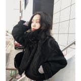 鹿の毛皮の綿毛ボアショートジャケット | Ulysses | 詳細画像8 