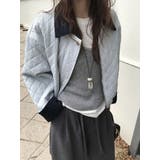 カラーコントラストの襟付きショートコーデュロイジャケット | Ulysses | 詳細画像3 