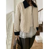 カラーコントラストの襟付きショートコーデュロイジャケット | Ulysses | 詳細画像6 