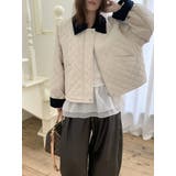 カラーコントラストの襟付きショートコーデュロイジャケット | Ulysses | 詳細画像8 