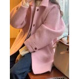 ピンク | 襟付きシングルブレストメルトンジャケット | Ulysses