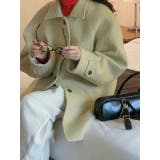 ベージュ | 襟付きシングルブレストメルトンジャケット | Ulysses