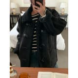 鹿の毛皮の綿毛ボアジャケット | Ulysses | 詳細画像7 