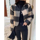 ショートメルトンチェック柄ジャケット | Ulysses | 詳細画像4