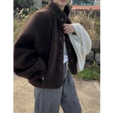 ブラウン | スタンドカラーボアジャケット | Ulysses