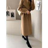 リボン襟付きロングメルトンジャケット | Ulysses | 詳細画像1