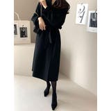 リボン襟付きロングメルトンジャケット | Ulysses | 詳細画像5