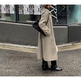 リボンロングスタンドカラーメルトンジャケット | Ulysses | 詳細画像4 