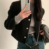 ショート襟付きシングルブレストメルトンジャケット | Ulysses | 詳細画像9 