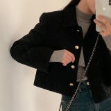 ショート襟付きシングルブレストメルトンジャケット | Ulysses | 詳細画像11 